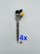 4x INJEKTOR 0445110259 Ford Focus C-Max Citroen Peugeot 1,6 TDCI HDi