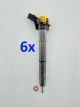 6 x INJEKTOR 0445117003 057130277AH Audi A4 A6 Q5 Q7 3,0 TDI